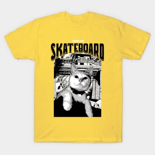 Pussy Cat Skate Board T-Shirt